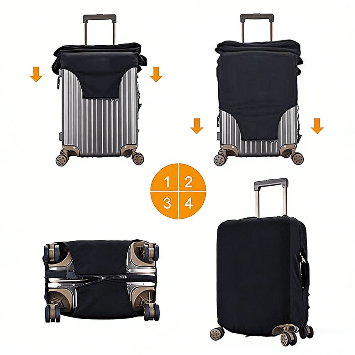 Sweety Peetie Travel Bug Custom Kids Luggage Cover & Tag Set